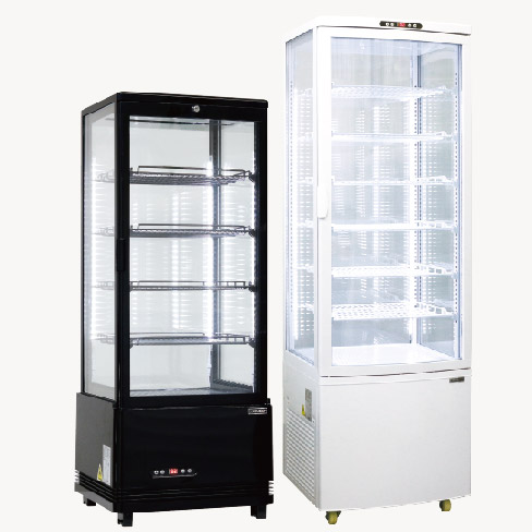 レマコム 前面ガラス冷蔵ショーケース 小型 100L RCS-100 - 業務用冷蔵庫