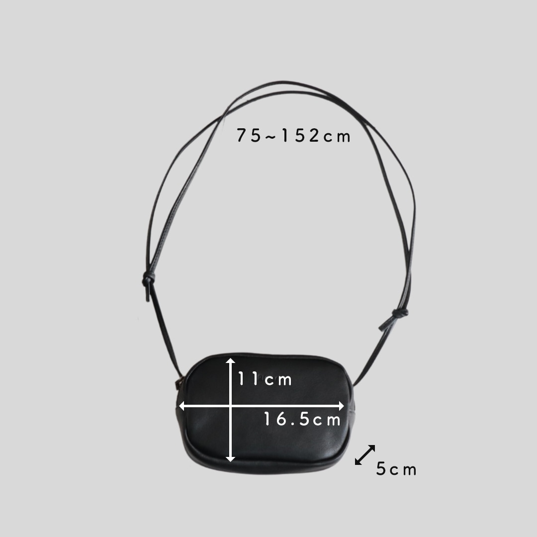本革 日本製 大人の小さな本革ボディバッグ