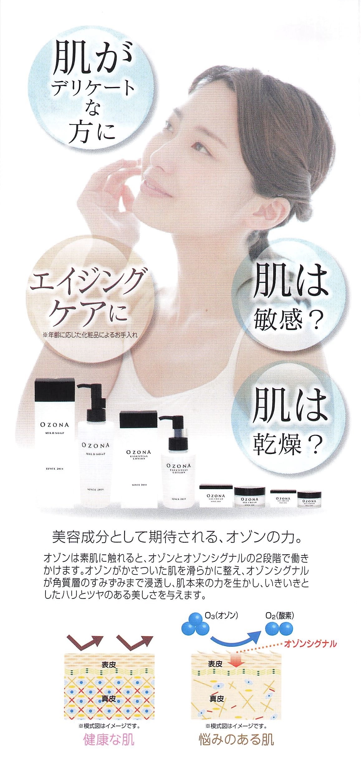 オゾナジェルクリーム オゾナローション シリーズ | 和漢さくら健煌堂