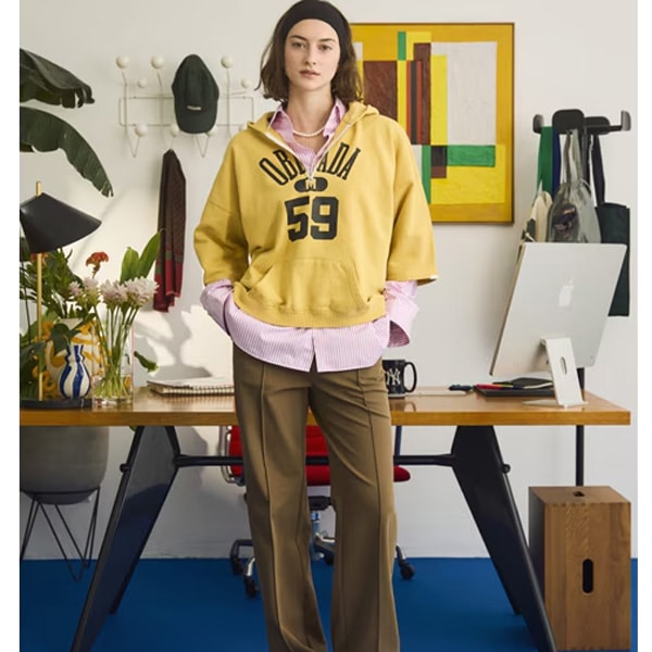 26SS】Oblada オブラダ HALF ZIP HOODIE ハーフ ジップ フ―ディー