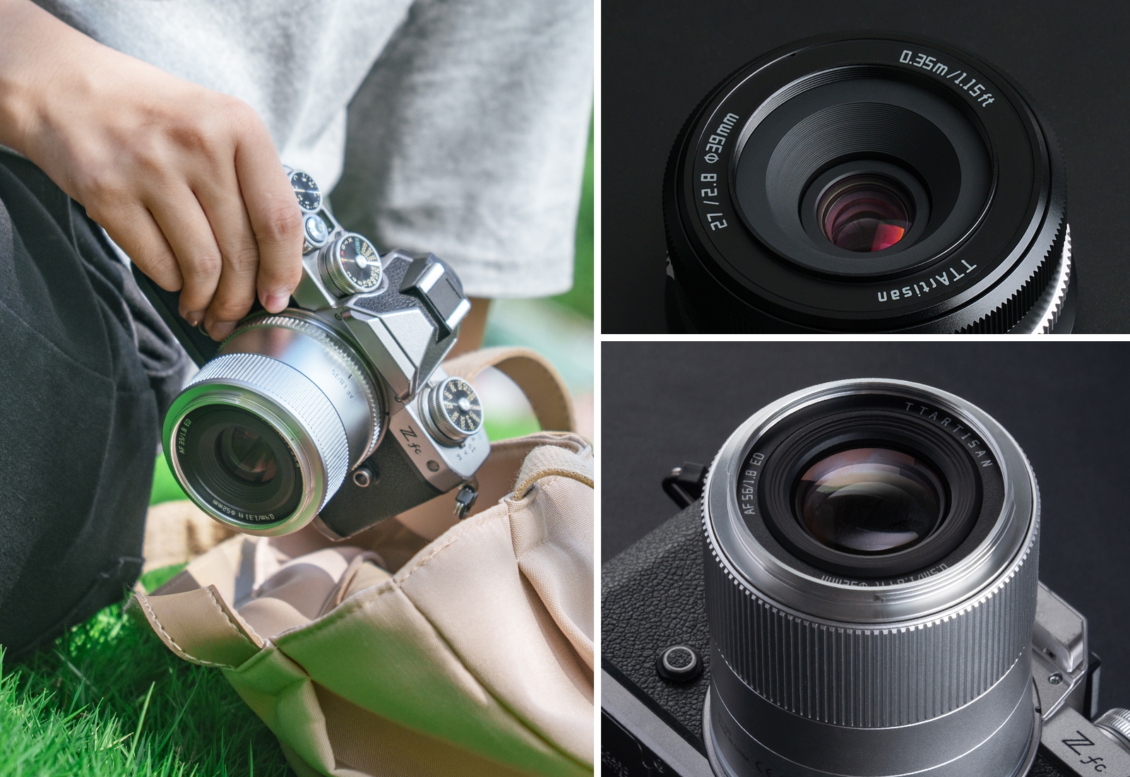 銘匠光学 TTartisan「ニコンZ」APS-C AF レンズ 3本セット（27mm f/2.8