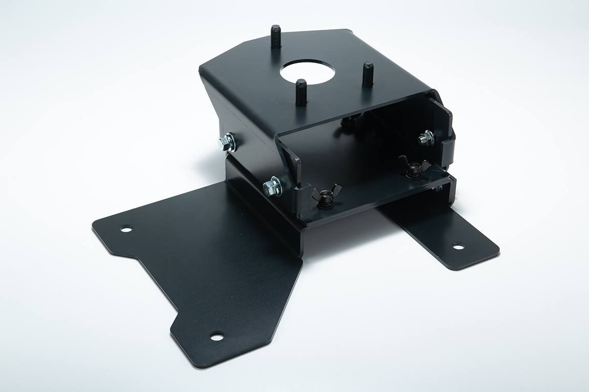 車検対応品 スペアタイヤ移動ブラケット 表向き 右上移動タイプ