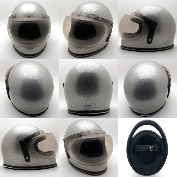 可変式純正シールド付 GRANT SILVER METALFLAKE 59cm | SPEED ADDICT