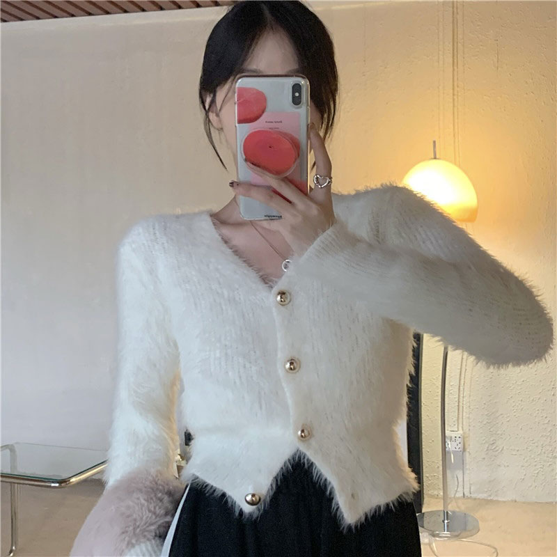 金ボタンモヘアカーディガン – GIRLS CRUSH