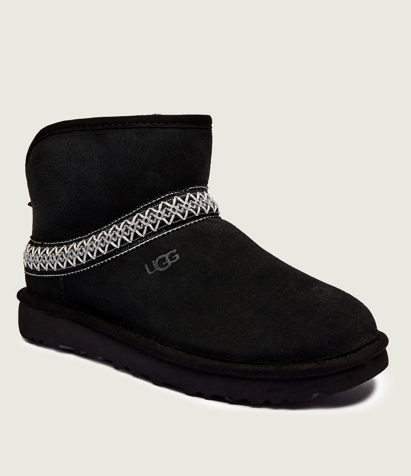 Bocanci W CLASSIC MINI CRESCENT UGG | piele întoarsă | culoare