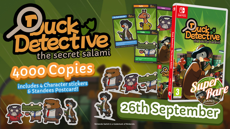 Duck Detective: The Secret Salami getting physical Switch release