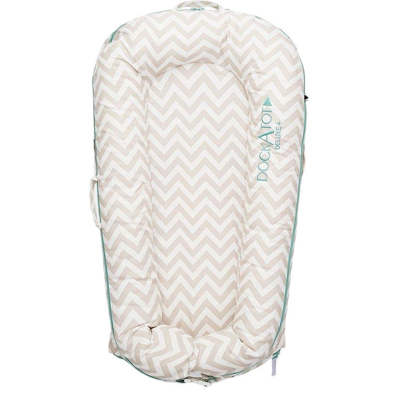 DockATot Deluxe+ Dock, Silver Lining (Chevron)