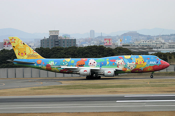 お花ジャンボ ANA（全日空） B747-400D JA8956