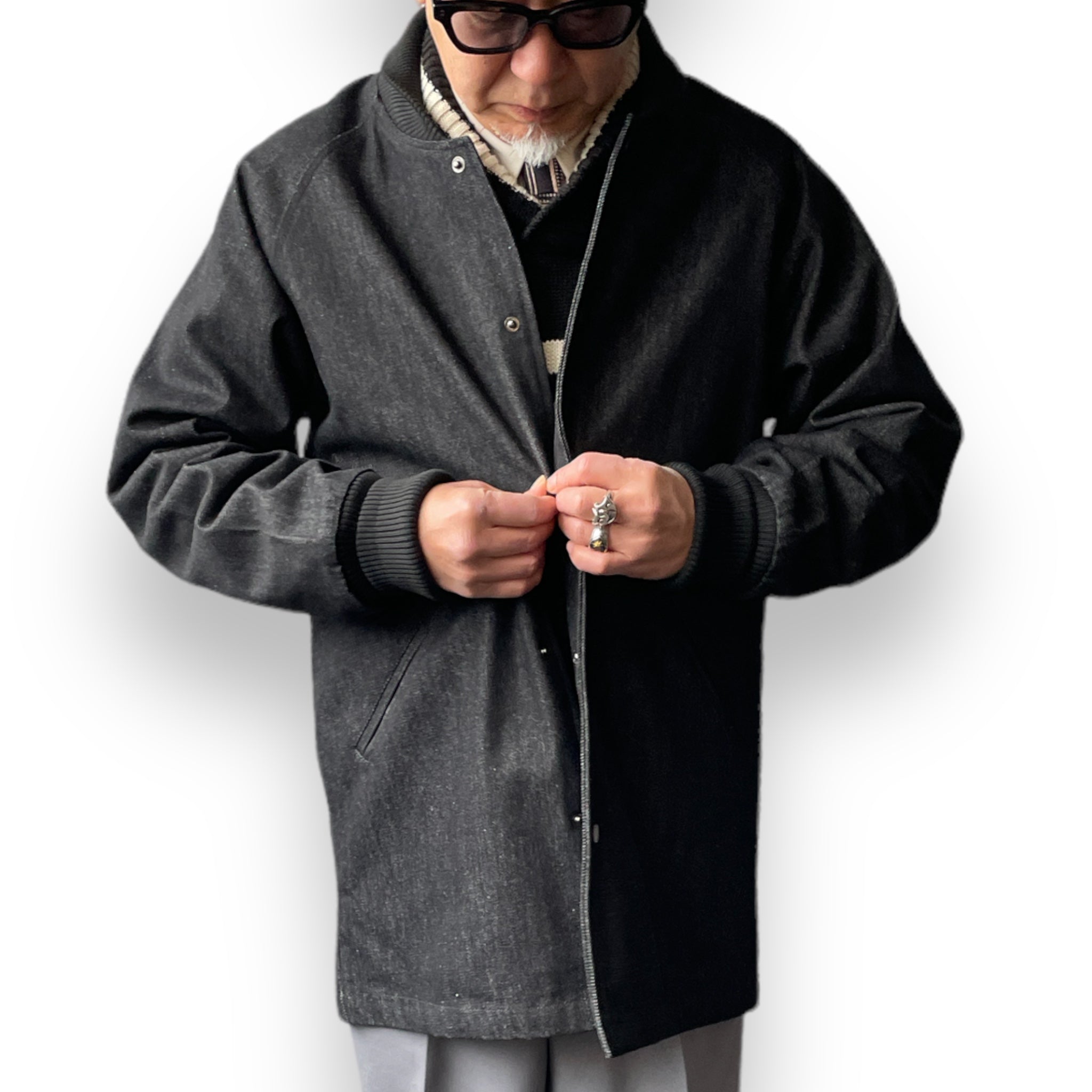 Black Denim Car Coat/ブラックデニムカーコート – GOOD ROCKIN'