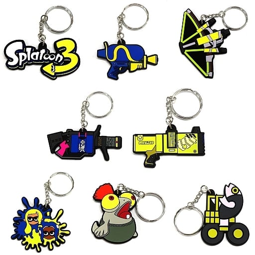 Full Set) Splatoon - Rubber Charm (全8種セット ラバーキーホルダー