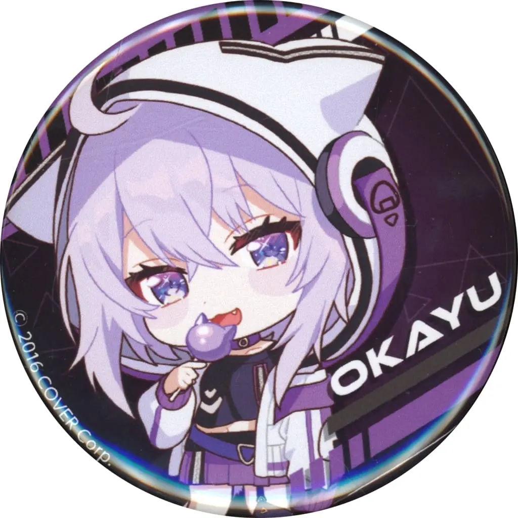 超超超超ゲーマーズ2 猫又おかゆ 直筆サイン入り缶バッジ 超超超超