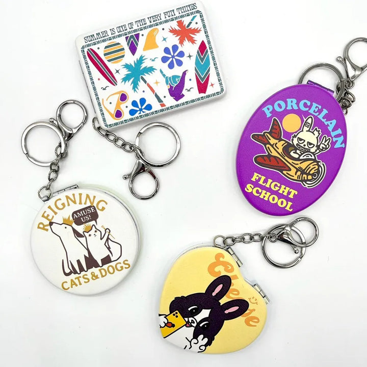 ノベルティ・販促に人気！オリジナルミラーキーホルダー｜フルカラー