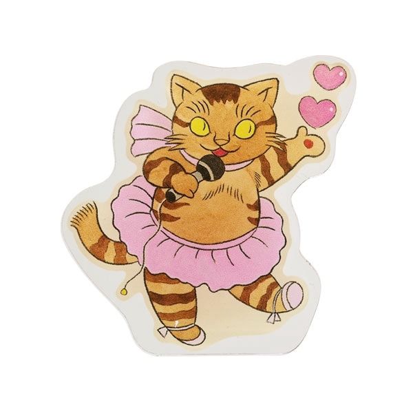 MOE 絵本雑貨店｜【MOE】アクリルクリップ(岡林ちひろ/石黒亜矢子「猫