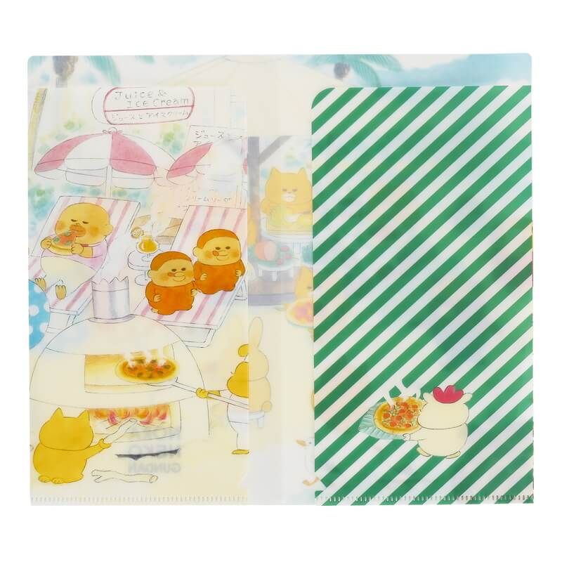 kodomoe shop｜【ノラネコぐんだん】 チケットファイル ピザをやく