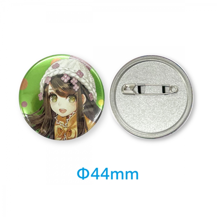 メタリック缶バッジ44mm | オリジナルグッズ・アクリル・缶バッジ制作