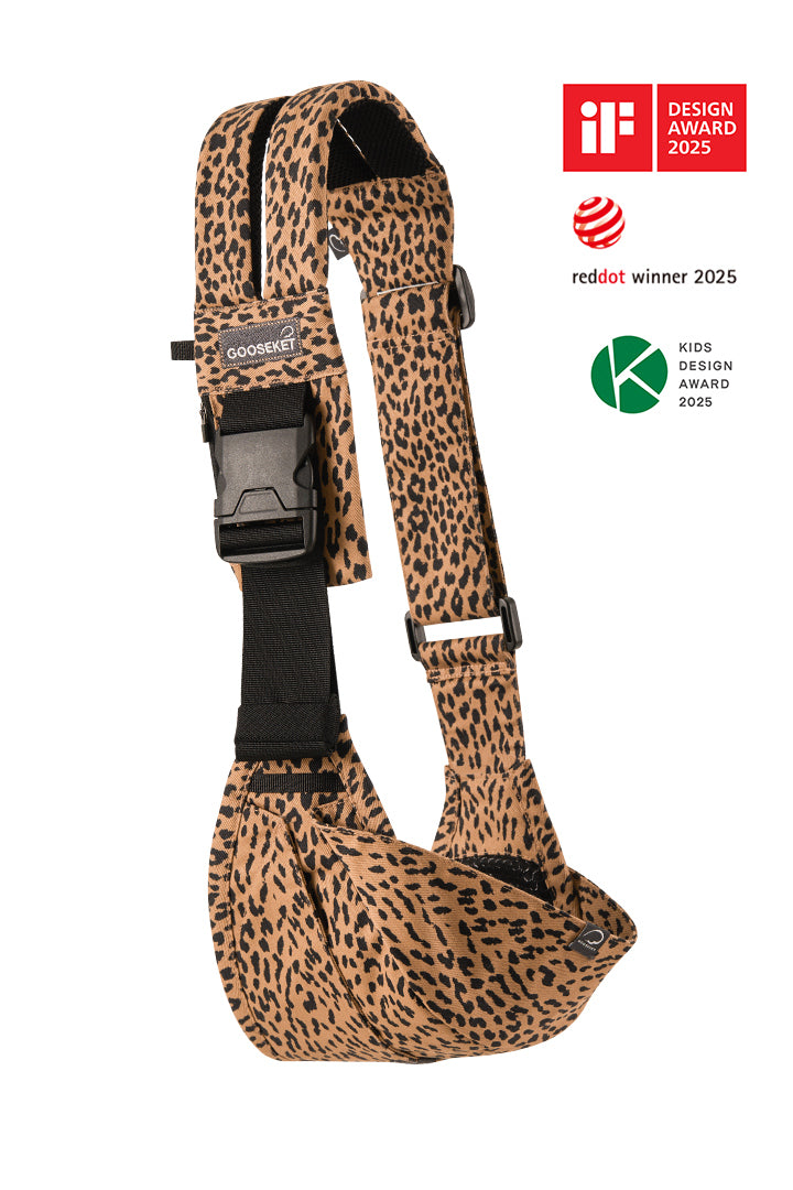 グスケット365抱っこ紐 ブラウンレオパード – GOOSEKET.JP