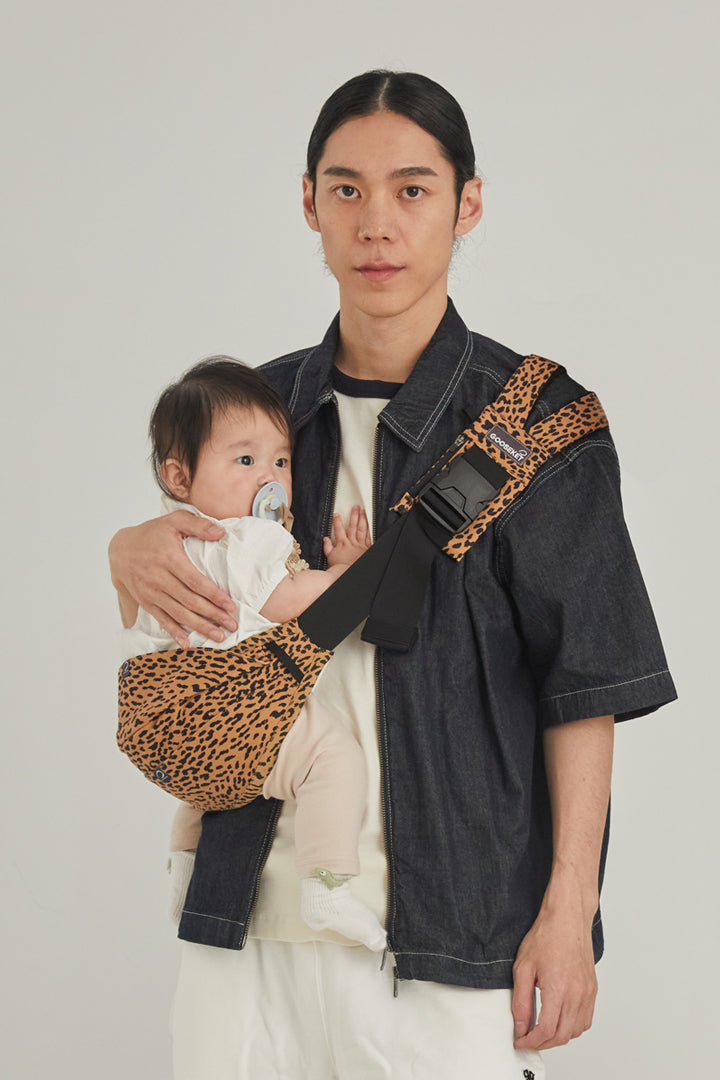 グスケット365抱っこ紐 ブラウンレオパード – GOOSEKET.JP