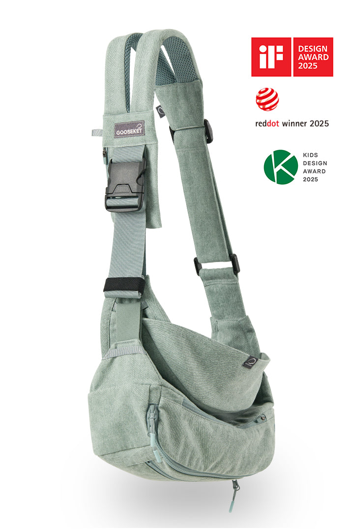 グスケット365抱っこ紐Plus【抱っこ紐+バッグ】ミント – GOOSEKET.JP