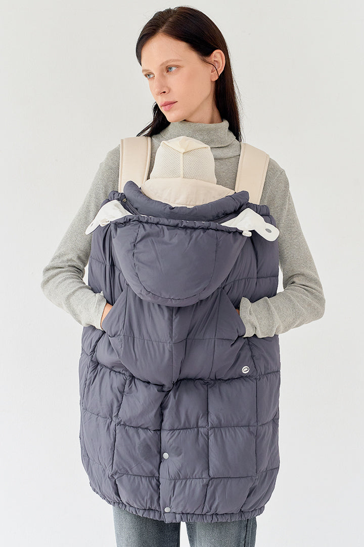 抱っこ紐防寒ケープ チャコール – GOOSEKET.JP