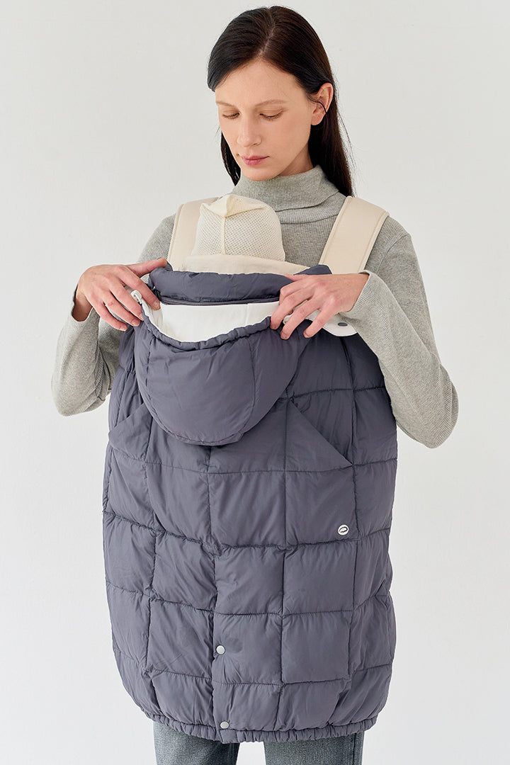 抱っこ紐防寒ケープ チャコール – GOOSEKET.JP