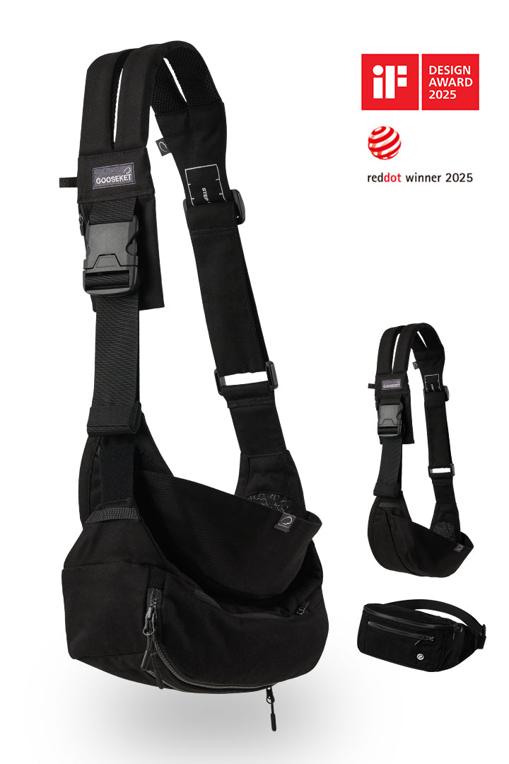 365 TODDLER SLING PLUS (sling+bag) Black – GOOSEKET