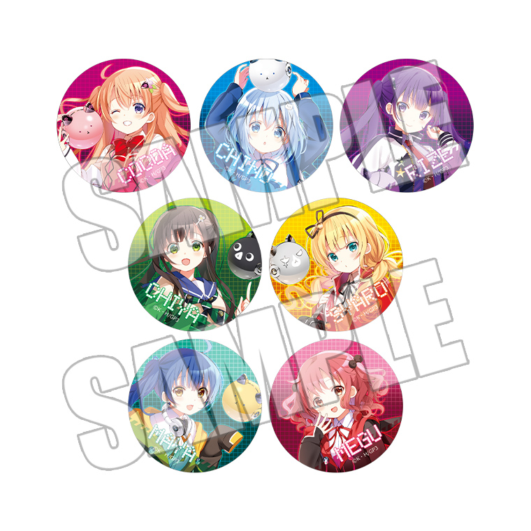 ごちうさ チノ ホロ 缶バッジ アトレ ご注文はうさぎですか？ ごちうさ