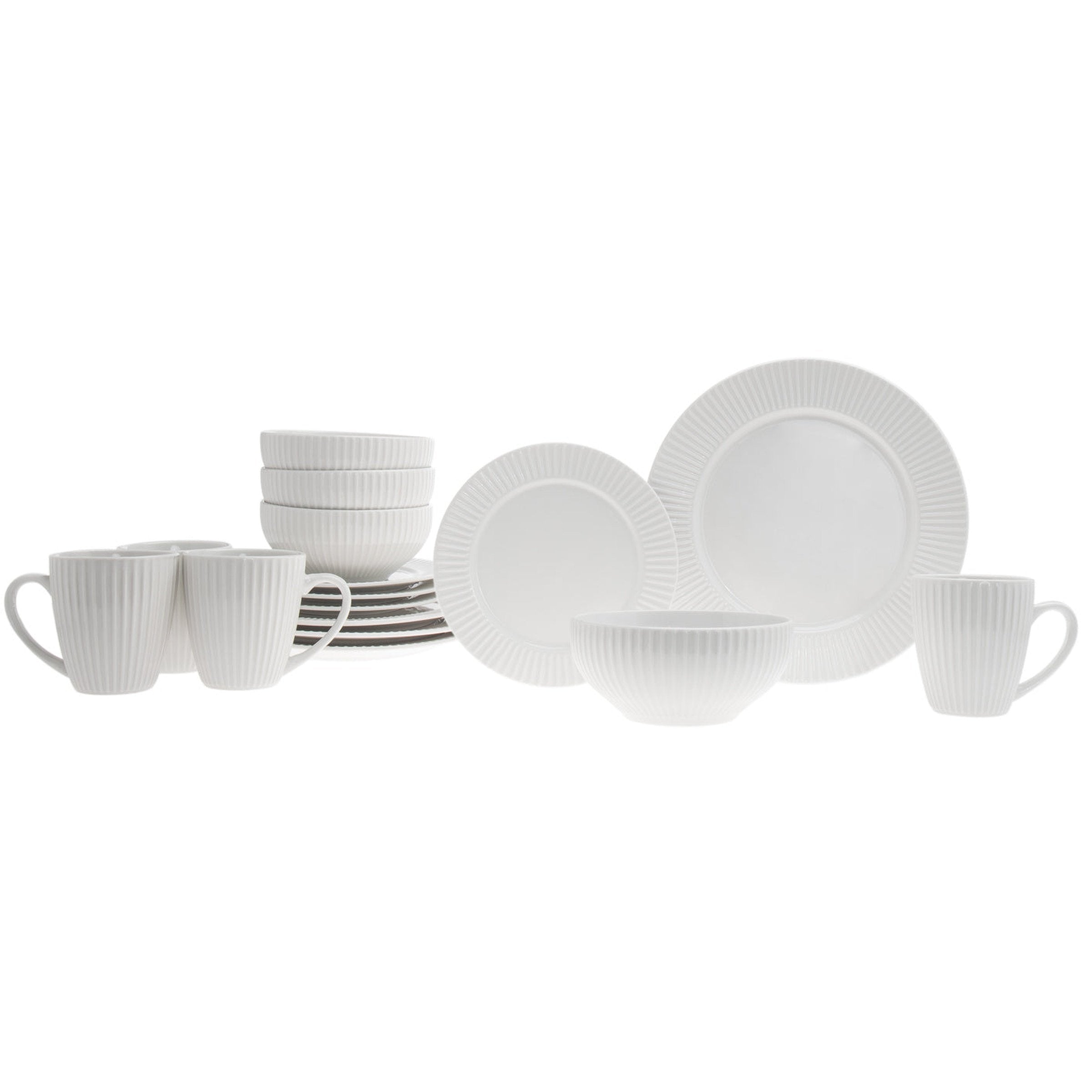 Inventure Porcelain 16 Piece Dinnerware Set, Service For 4 – Godinger