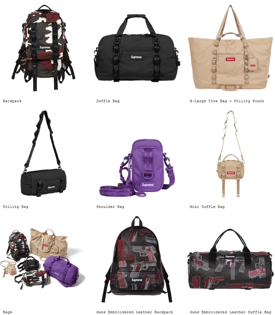 Supreme 26SSのバッグ一覧 | God Meets Fashion