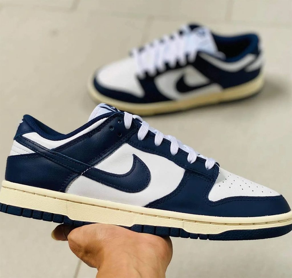 NIKE WMNS DUNK LOW VINTAGE NAVYが1/15に国内発売予定【直リンク有り