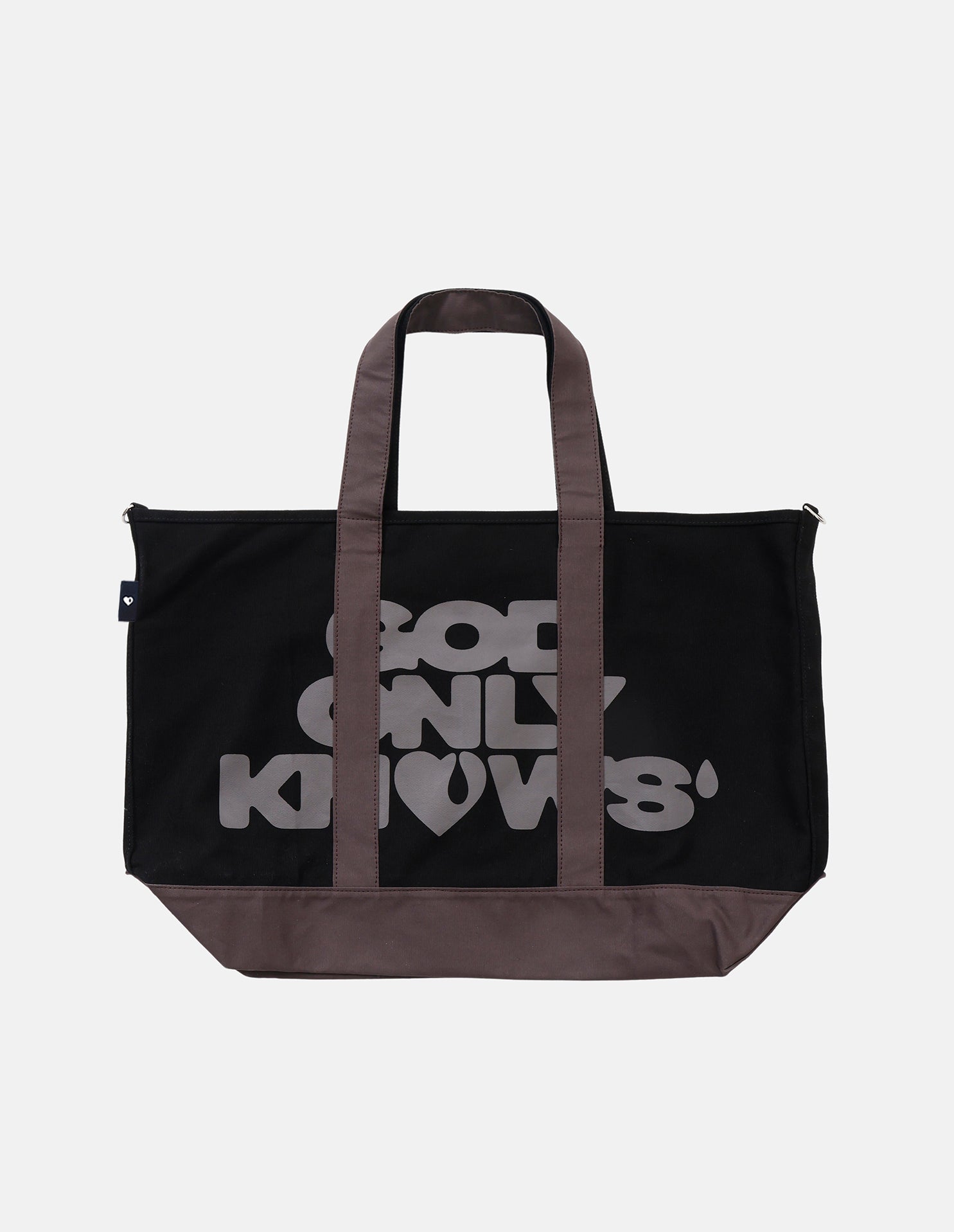 OVERSIZED SHOULDER TOTE BAG – GOD ONLY KNOWS