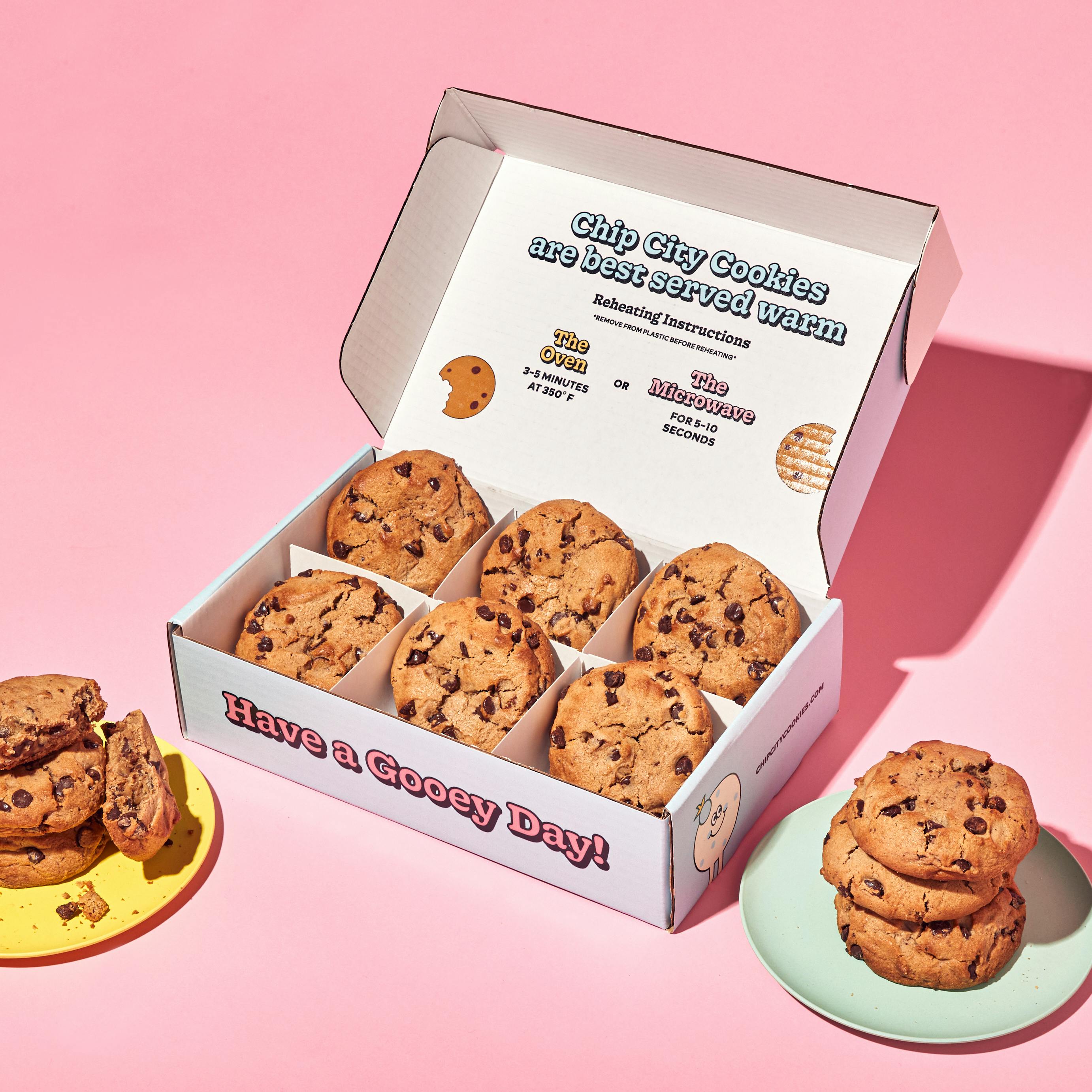 Chocolate Chip JUMBO Cookies - 12 Pack by Chip City Cookies