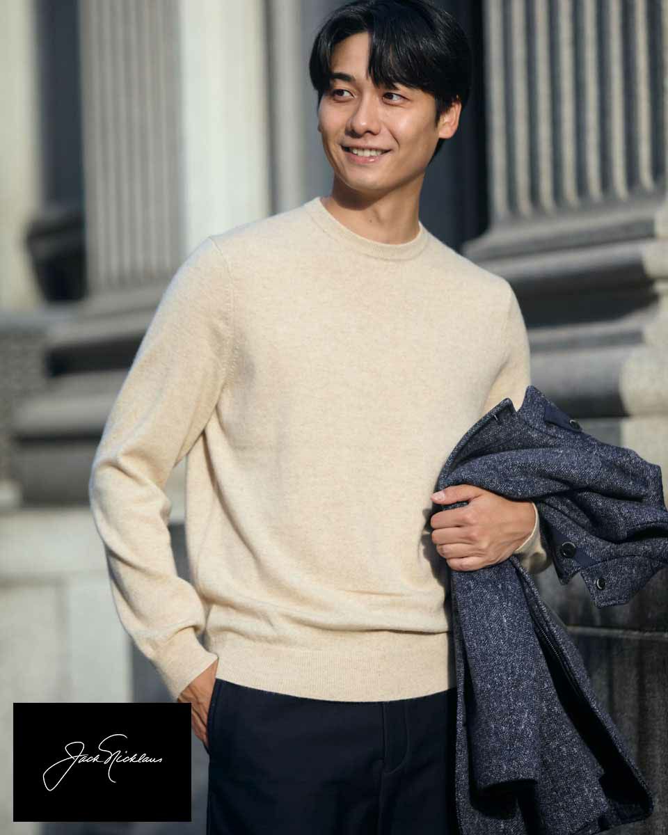 Jack Nicklausカシミヤクルーニット | ゴールデンベアストア