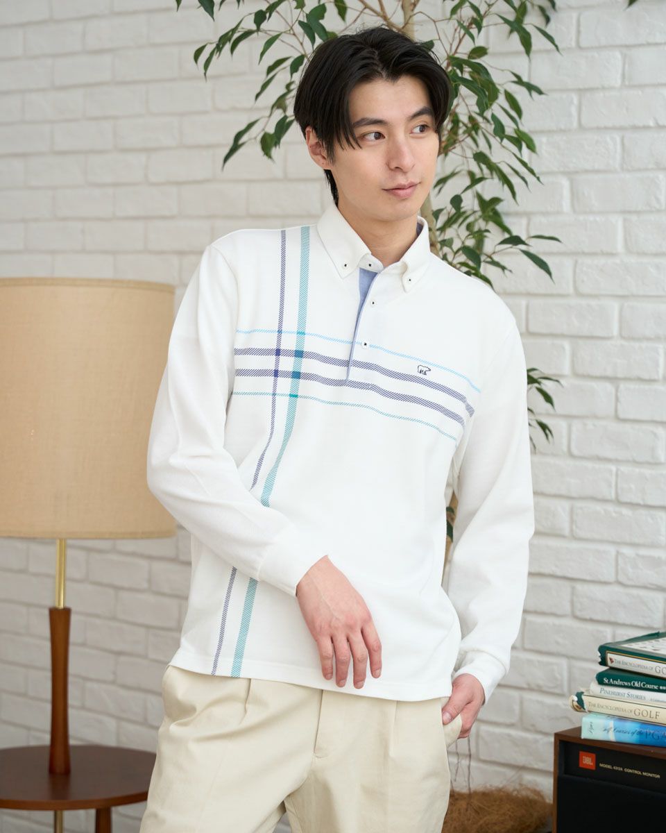 Golden Bear長袖チェックポロシャツ | ゴールデンベアストア