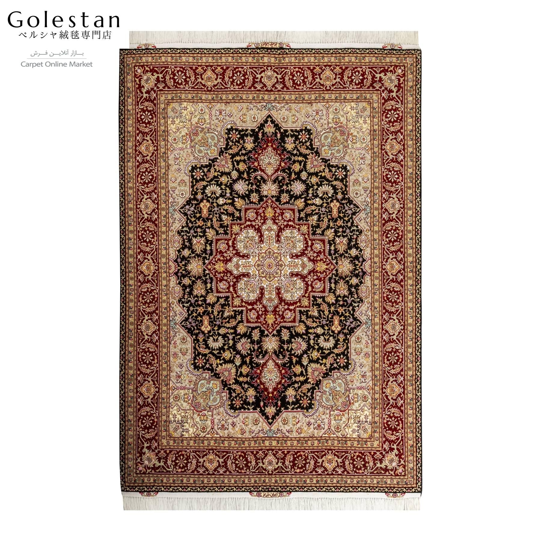 ペルシャ絨毯【タブリーズ産】tabriz-142（約3㎡）