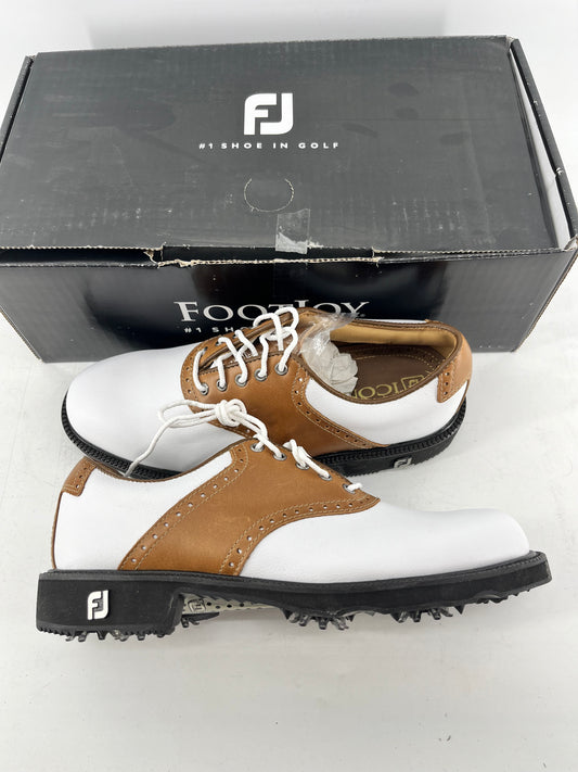 Footjoy Myjoys Premiere Icon Traditional Golf Shoes Custom White