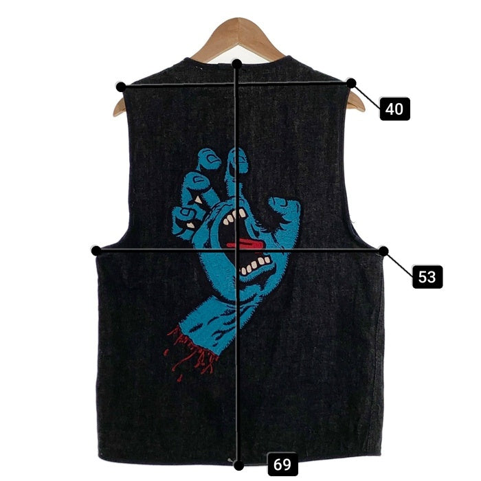 One Piece Of Rock ワンピースオブロック ブラックデニム ベスト