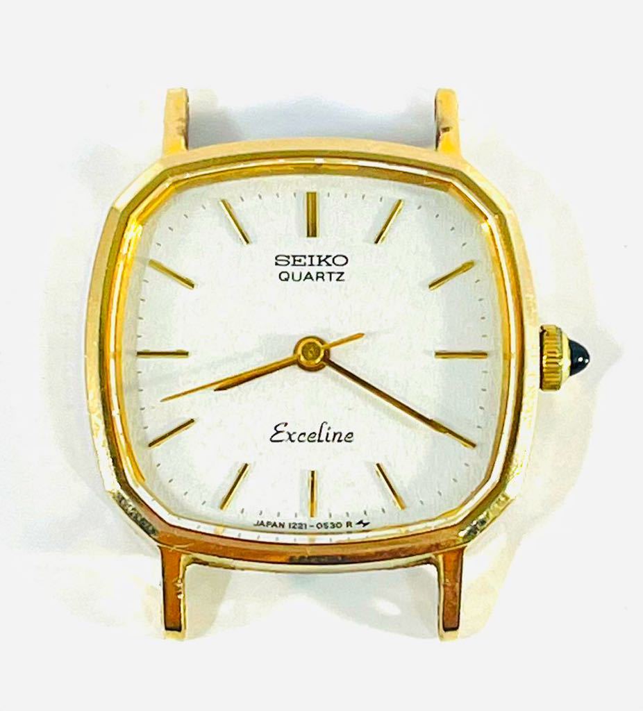 ☆SEIKO セイコー 1221-5350 セクセリーヌ 10K×SS クオーツ腕時計をお