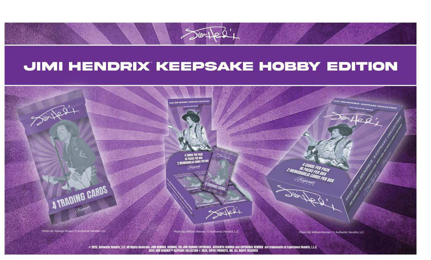 2025 Jimi Hendrix Keepsake Premiere Hobby Edition Trading Cards