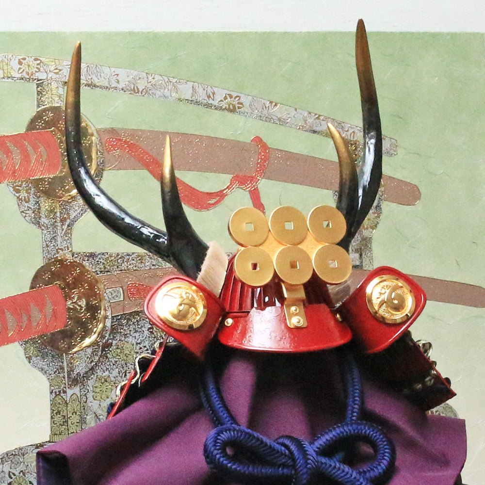 横幅60cm｜真田幸村｜越後の虎｜ 五月人形｜コンパクト おしゃれ 兜鎧