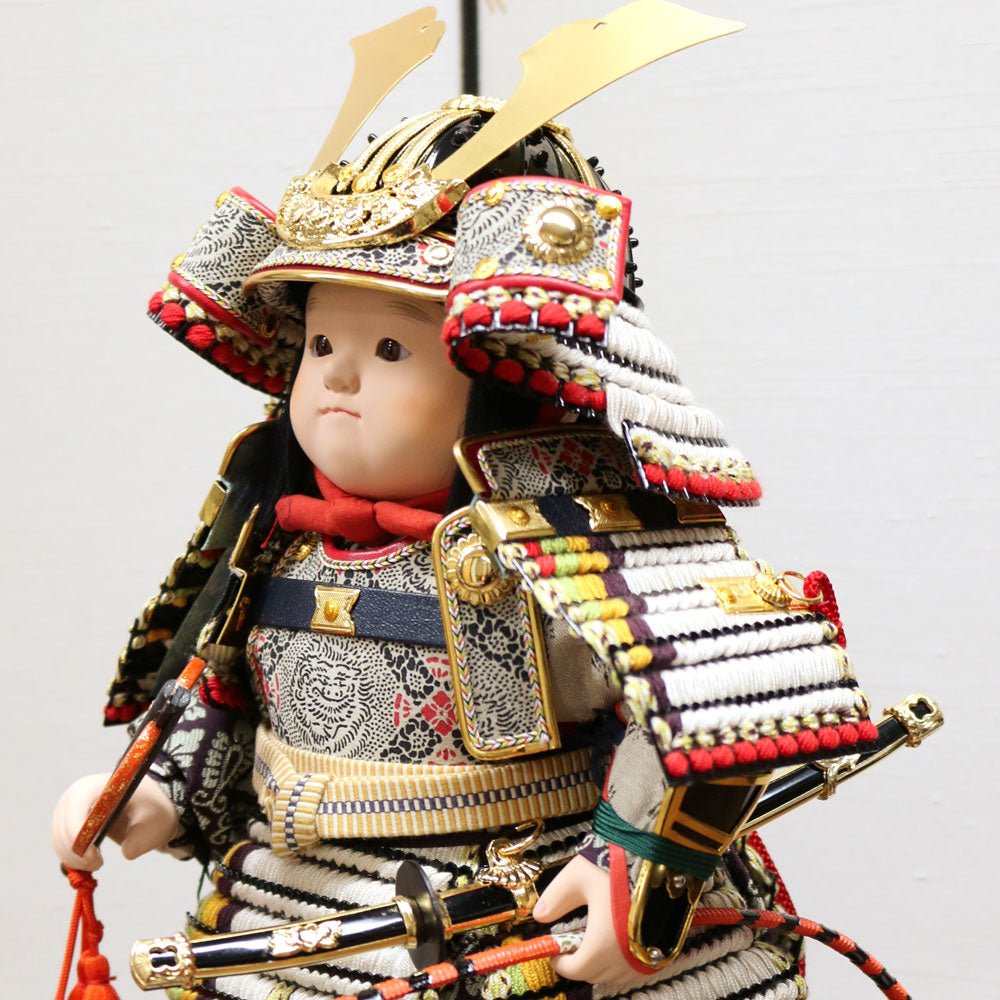 横幅30.5cm｜ケース入り 子供大将飾り 大夢｜ 五月人形 ｜おしゃれ