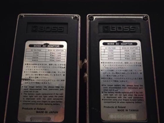 カート コバーンの使用機材、BOSSのエフェクター DS-2は日本製？台湾製？