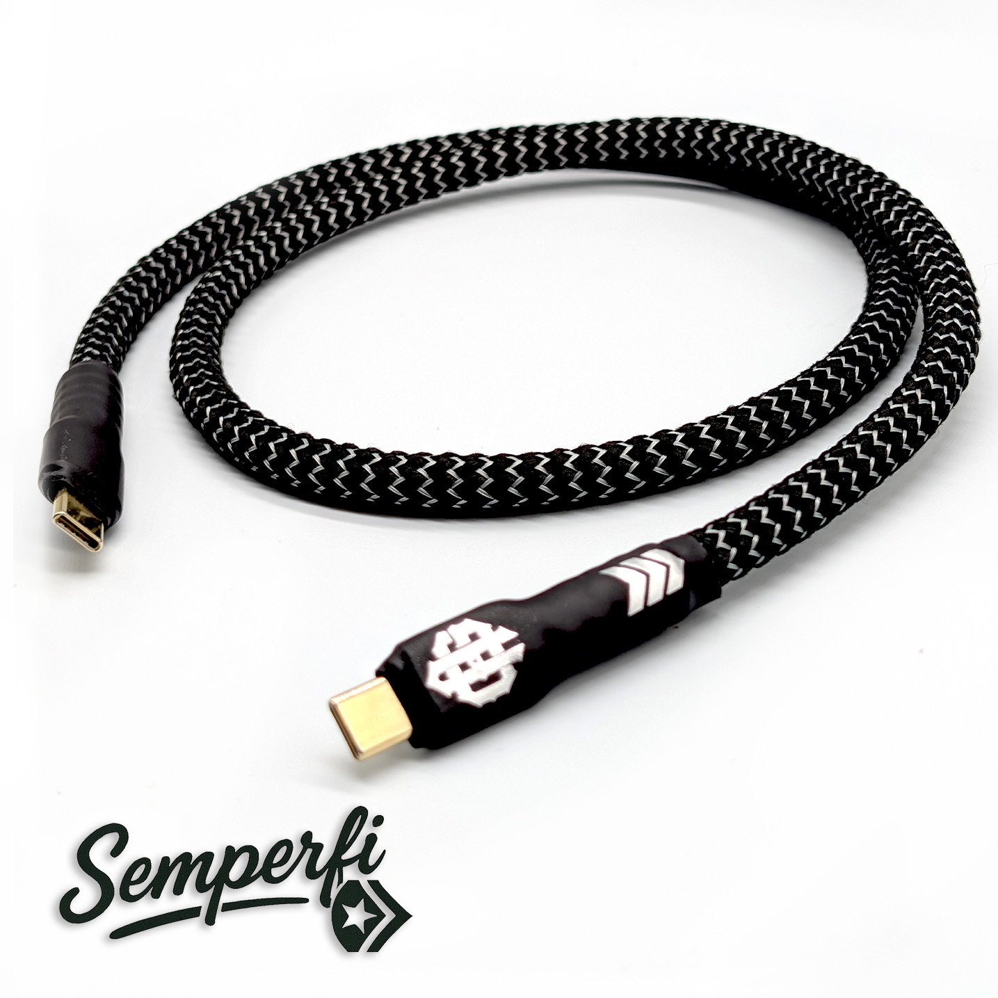 Pure Silver USB C to USB C usb2.0 cable – Gothic Audio OCC