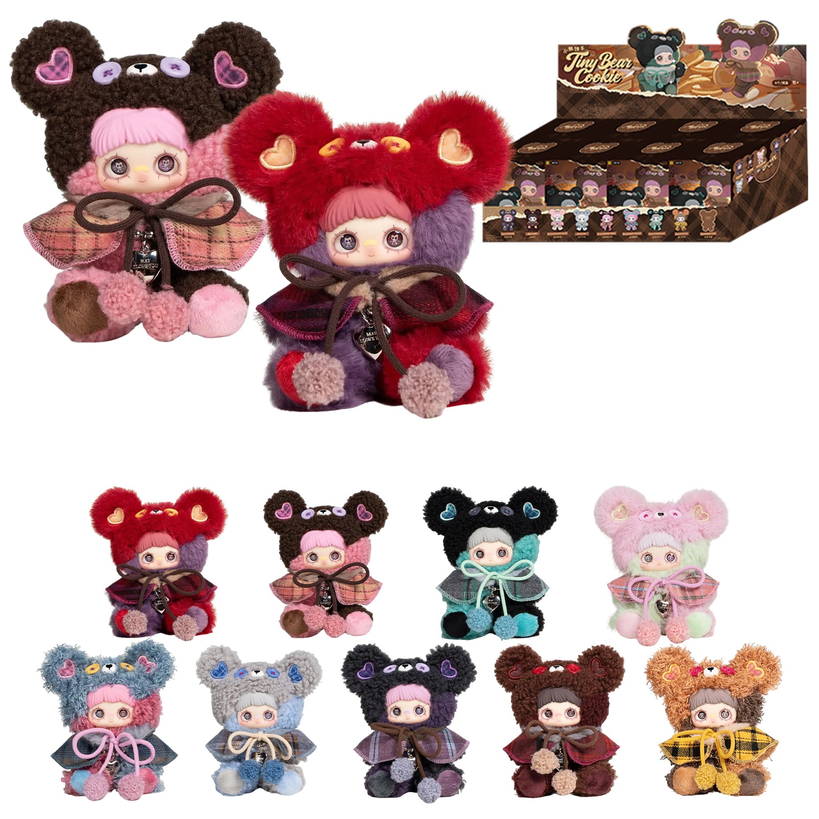 Maymei Tiny Bear Cookie Series Plush Keychain Blind Box – TOPTOY