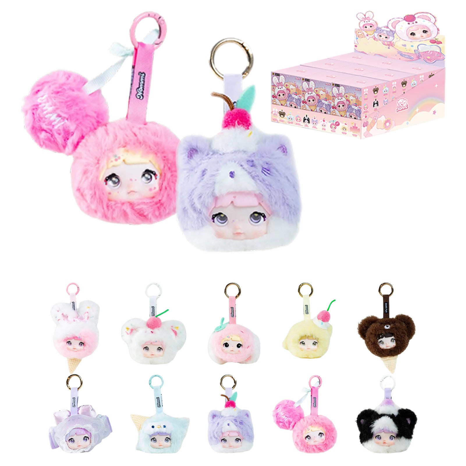 Nommi 甘さ100%シリーズ ぬいぐるみキーチェーン ギフト ブラインド