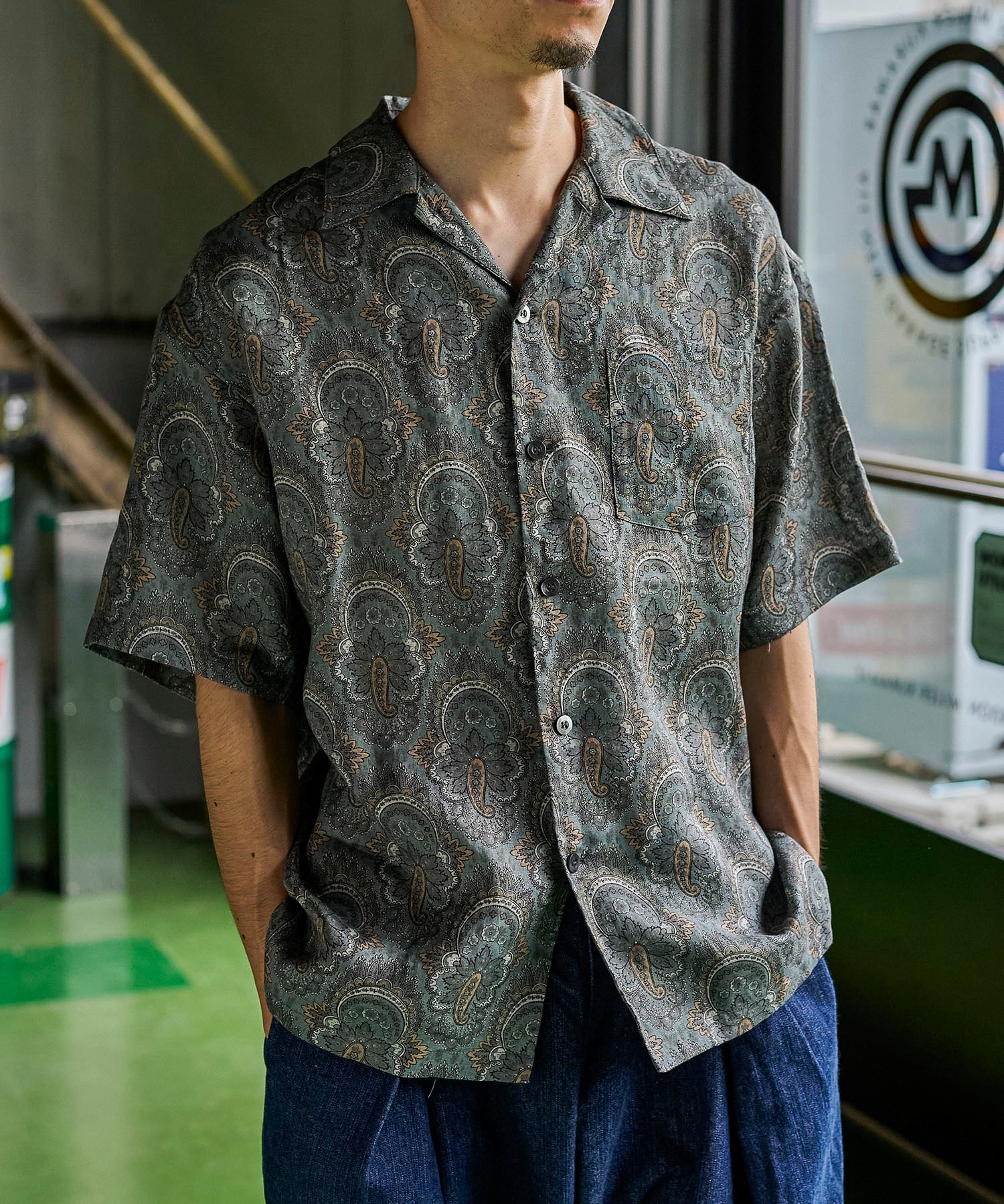リネン ペイズリー アロハシャツ – GORDON MILLER