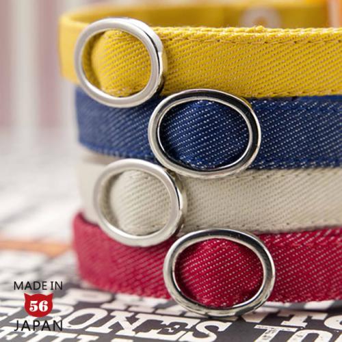 デイリー猫首輪EX ハーネスとおそろいデニムカラー 猫用首輪 ( 無地