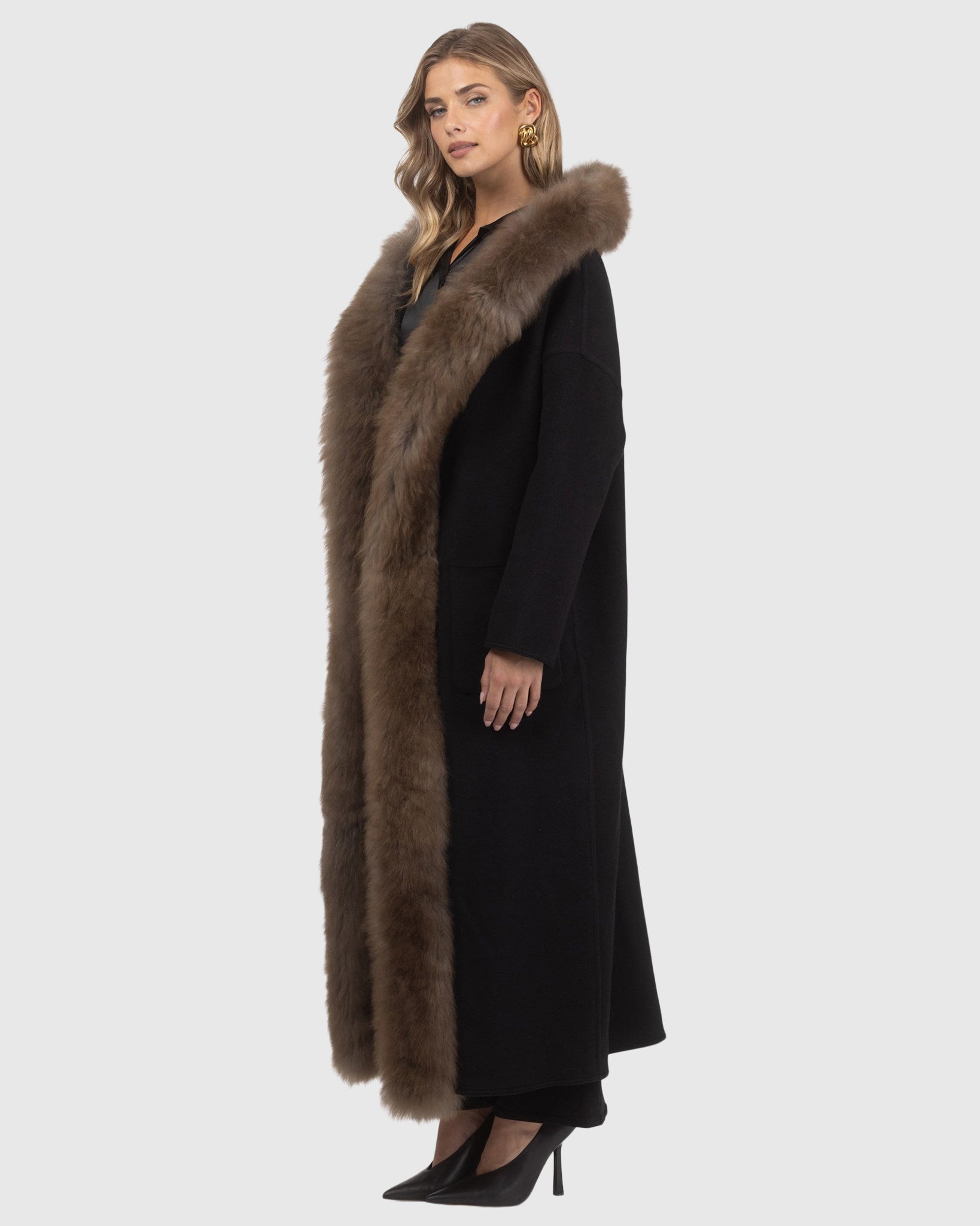 Parka Crafted From Loro Piana Cashmere with Select Cashmere Goat Trim