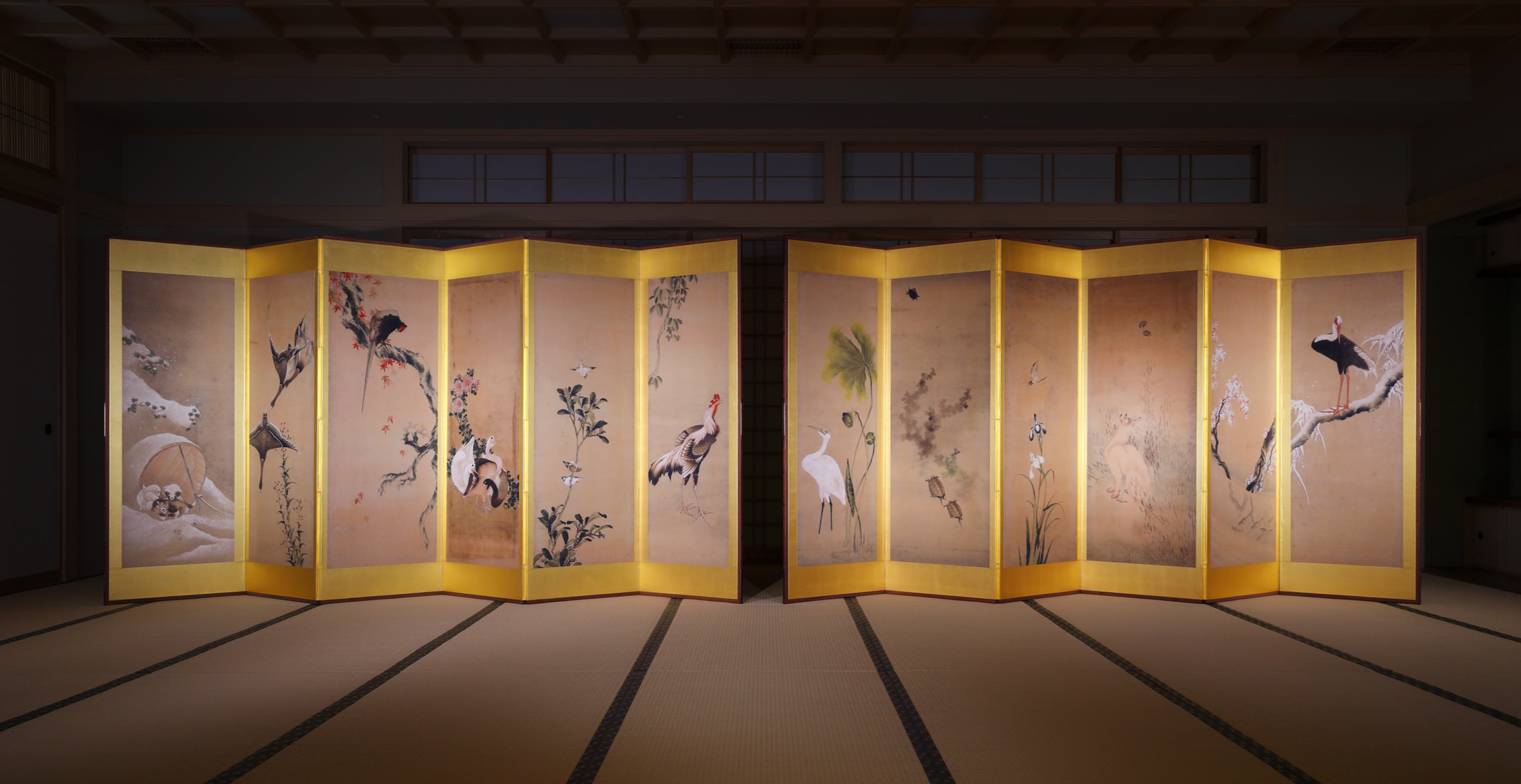 十二ヶ月花鳥図｜作品紹介｜キヤノン 綴プロジェクト｜キヤノングローバル