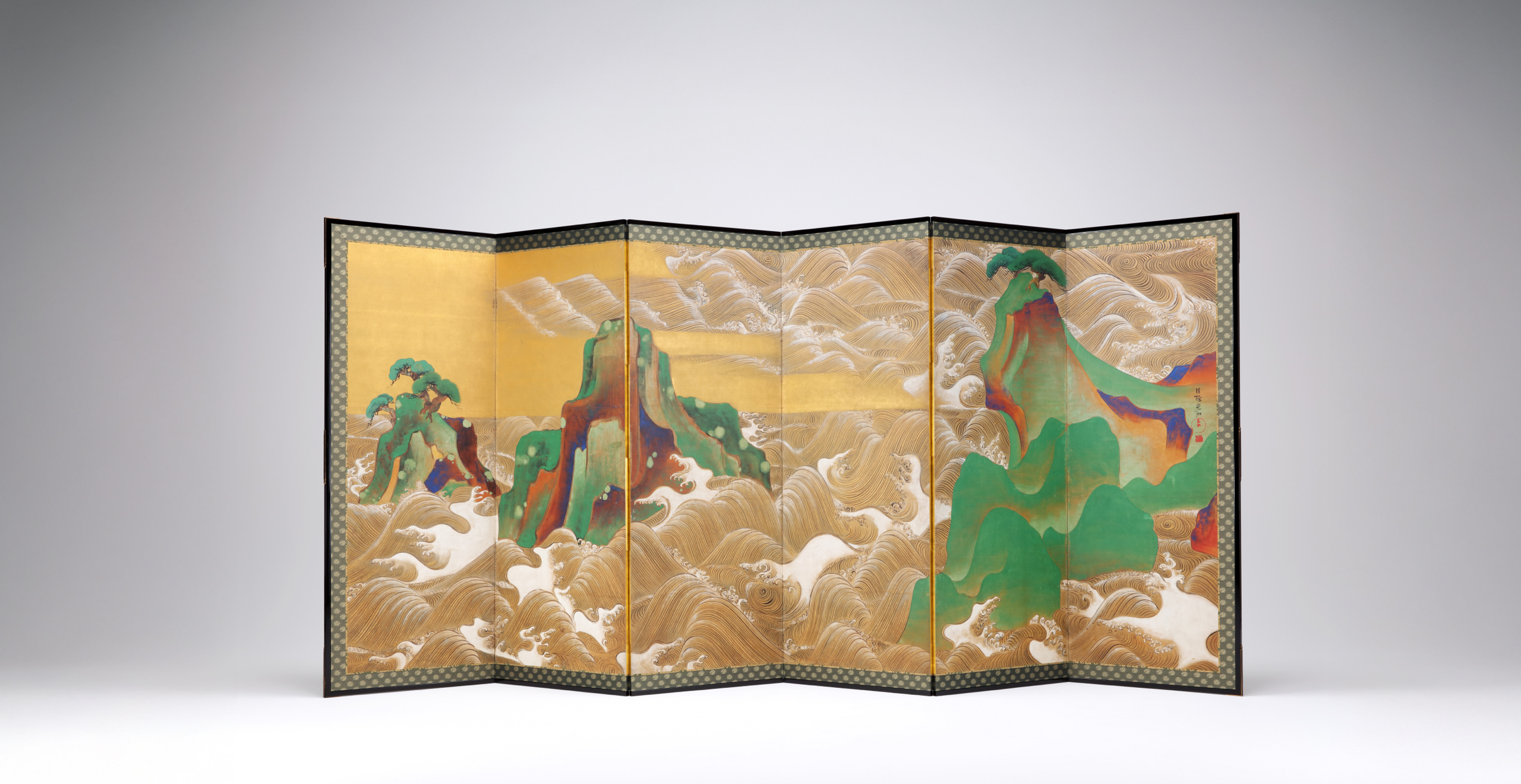 松島図屏風｜作品紹介｜キヤノン 綴プロジェクト｜キヤノングローバル