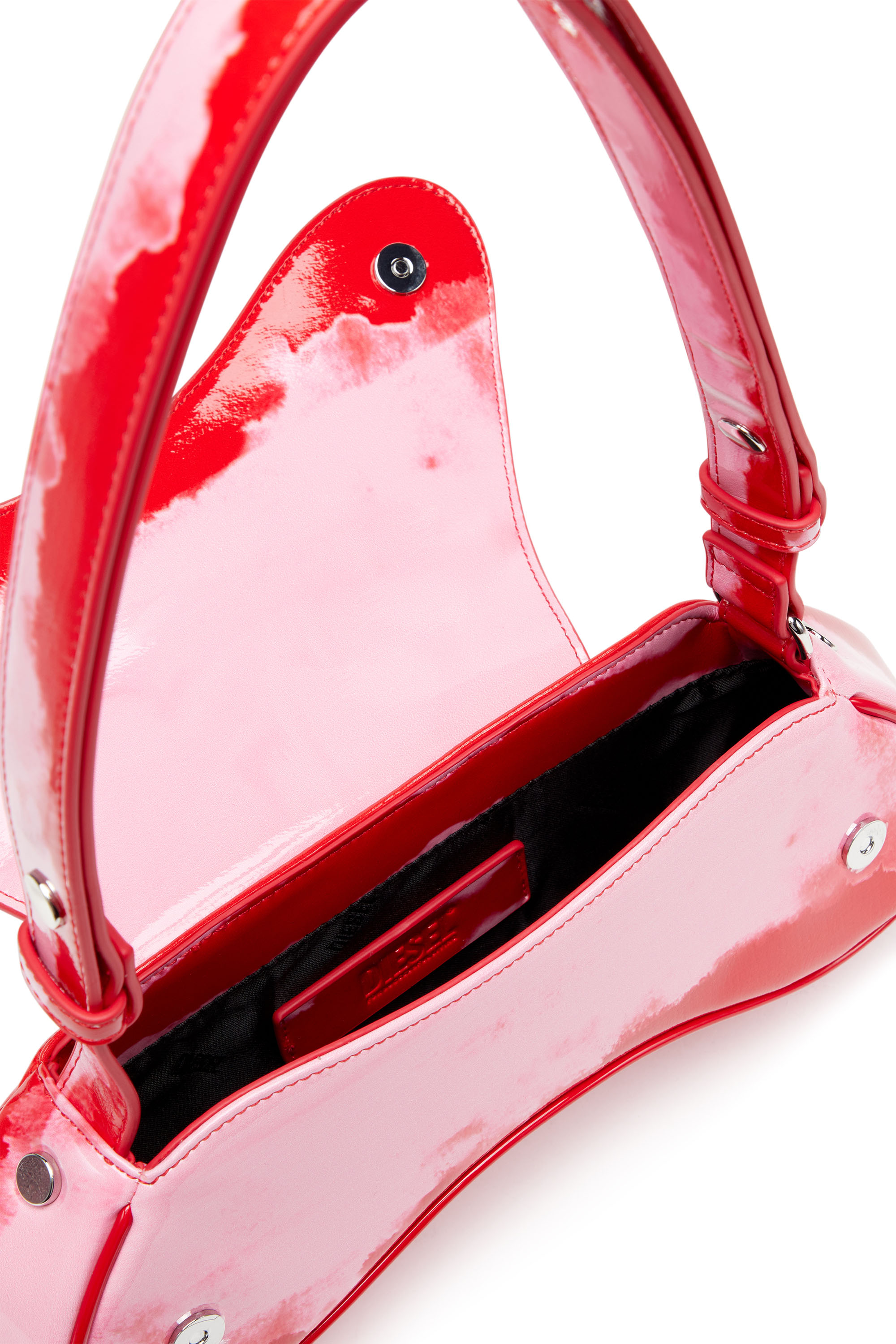 Women's Play-Shoulder bag in printed glossy PU | Multicolor | Diesel